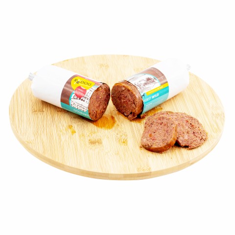 Hund Hundefutter Nassfutter Snacks Gourmetwurst Wild 400g 1 Stück -1- Anifit